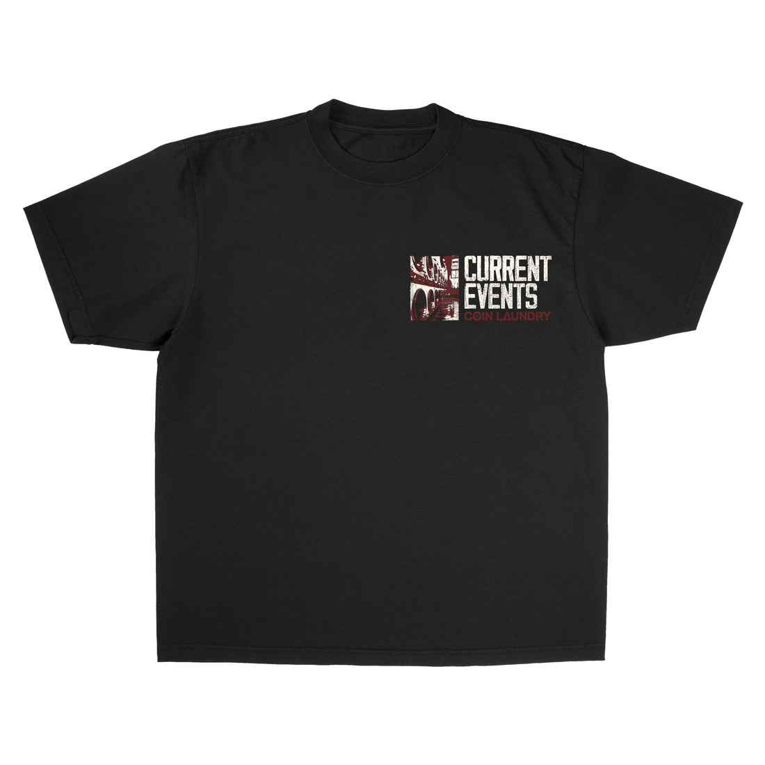Current  Events Coin Laundry Tee