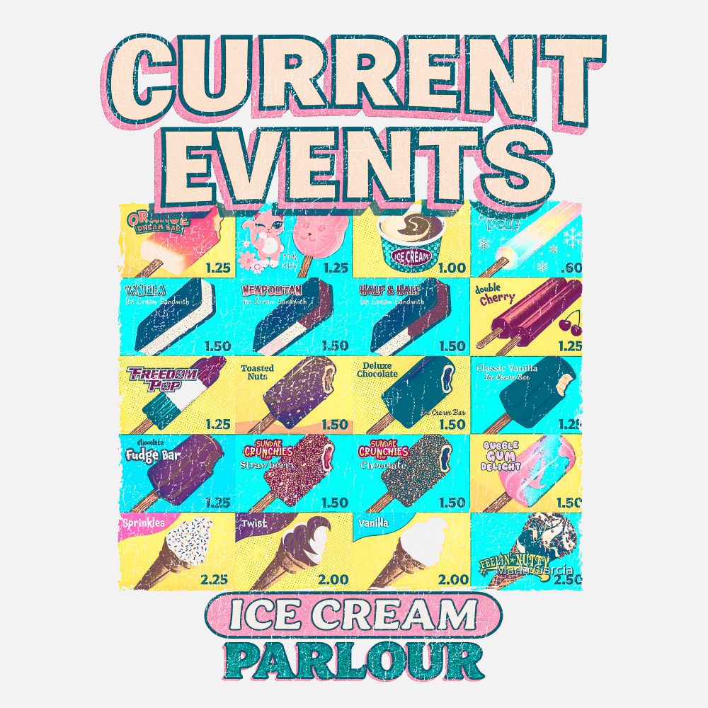 Current Events Ice Cream Tee