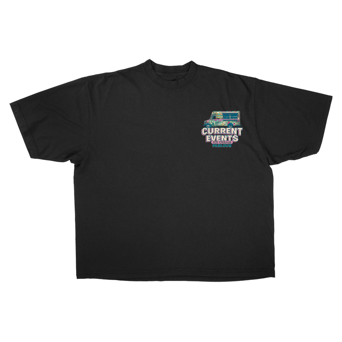 Current Events Ice Cream Tee Black