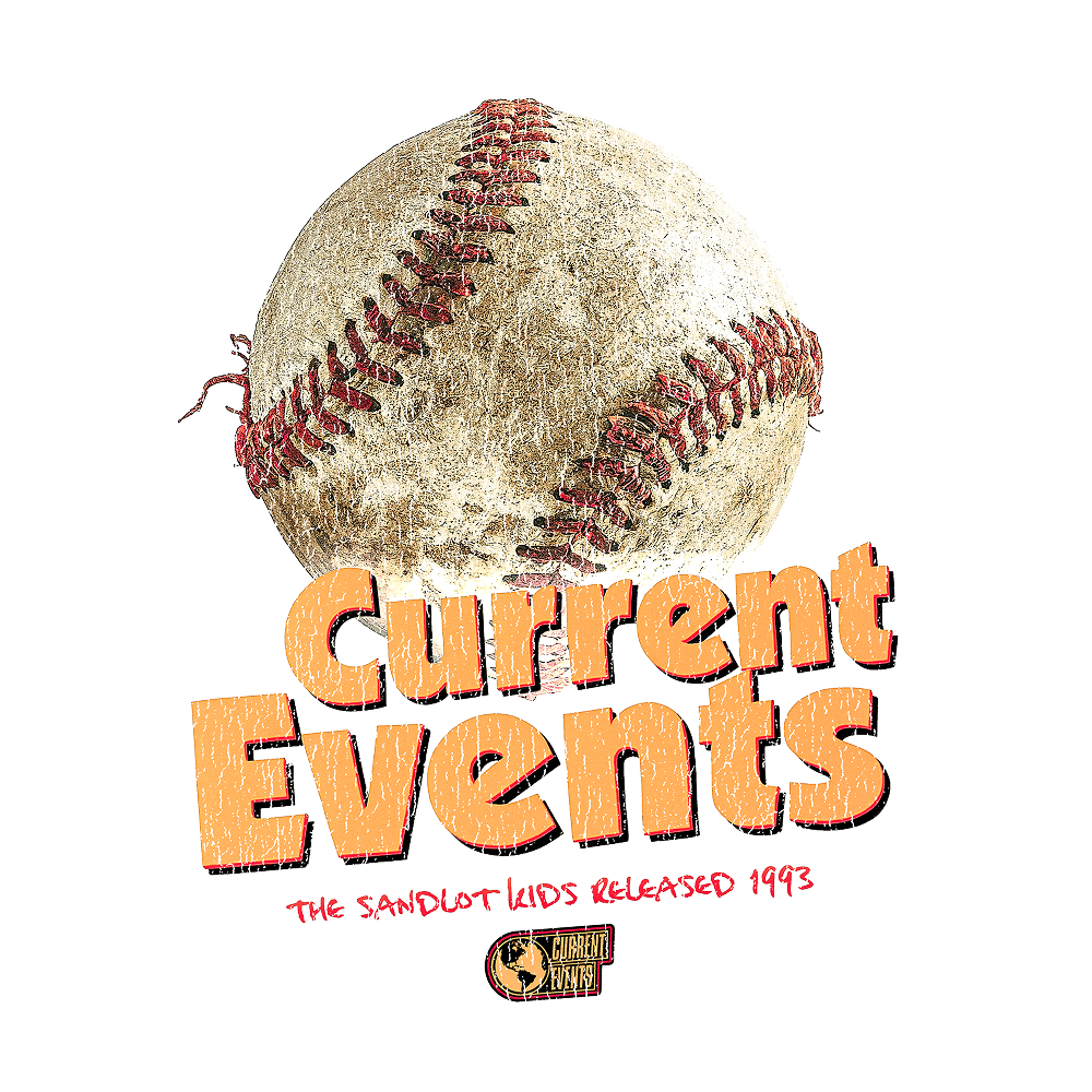 Current Events Baseball Tee